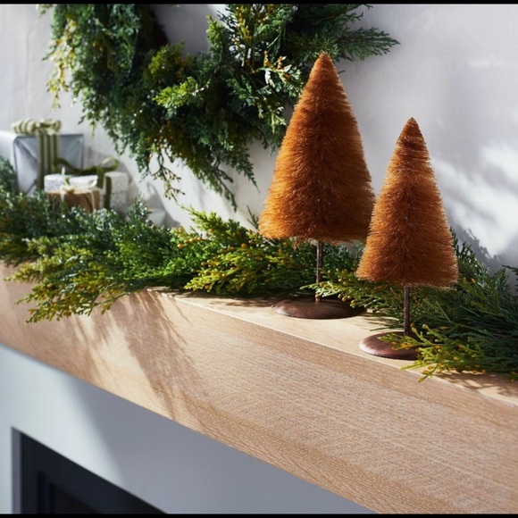 Threshold Studio McGee Bottle Brush Tree Set New in Box - Picture 3 of 5